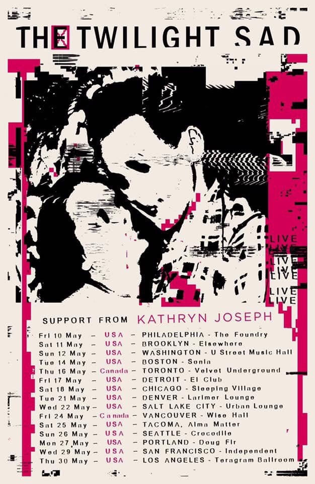 James will be with @thetwilightsad and <a href="/kathrynjoseph_/">kathryn joseph</a> supporting in the 🇺🇸 and 🇨🇦 this month. Starting at The Fillmore Philadelphia on May 10th. Tickets can be bought via thetwilightsad.com/tourdates