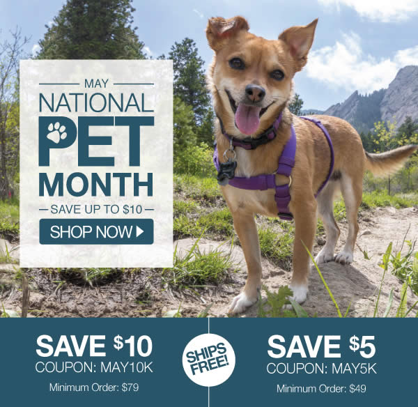 OnlyNaturalPet's tweet photo. May is #NationalPetMonth and to celebrate the amazing pets in your lives, we're taking $$$ off your order plus free shipping (minimum order required)! Click to learn more: https://t.co/EsBeCPfEmJ #holistichealth #naturaldog #naturalcat https://t.co/noWFKs7ZdH