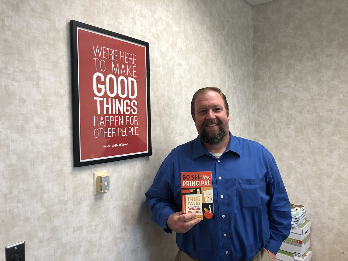 Happy National Principal’s Day to this awesome group of instructional leaders. <a href="/BoilerCindy/">Cindy Morton</a> and I hope you enjoy the book from <a href="/gerrybrooksprin/">gerry brooks</a> - Go See the Principal. We appreciate all you do!