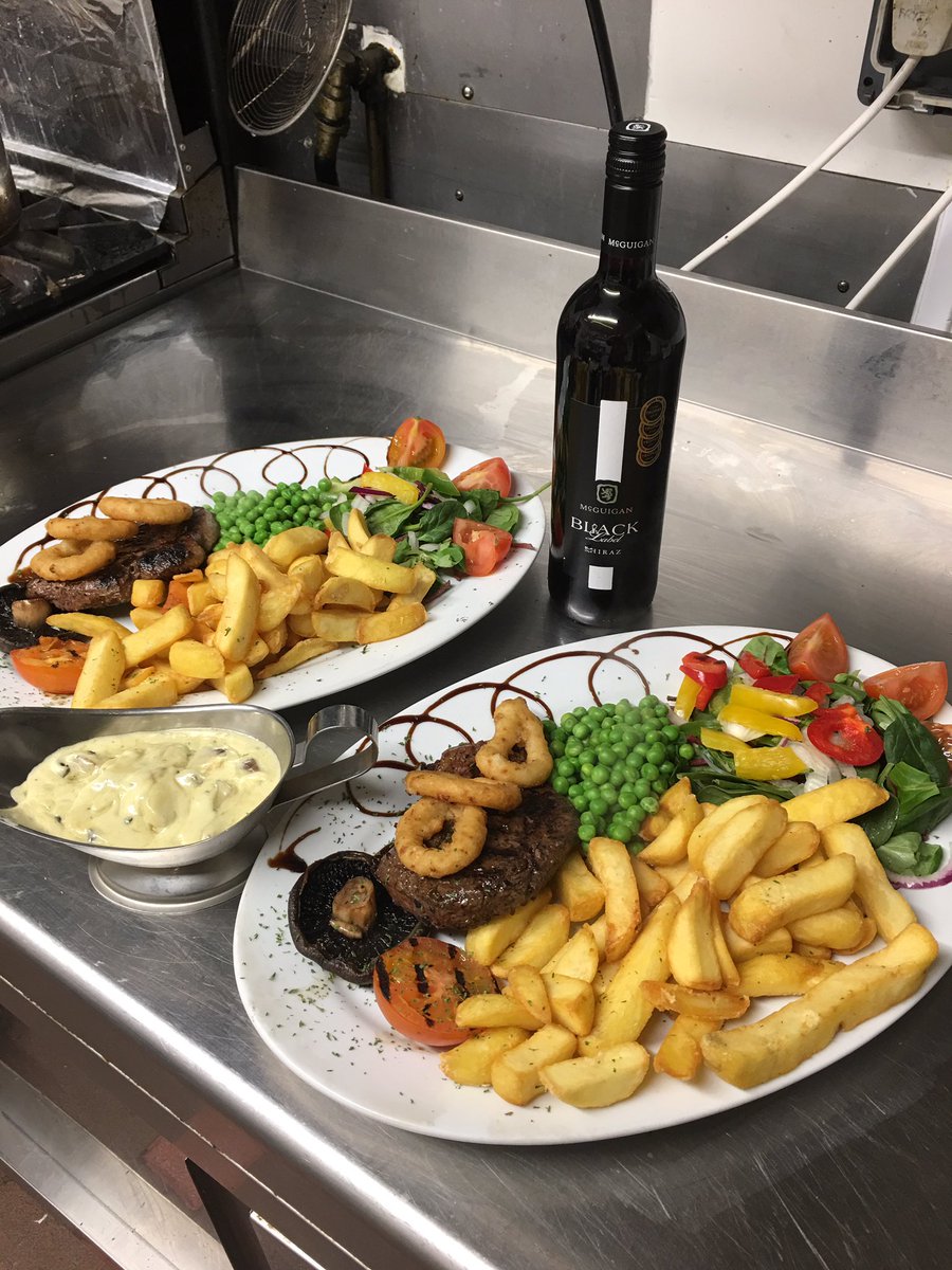 QuicksilverMail's tweet image. Don’t forget it’s Steak Night. Every Thursday at the Quicksilver Mail.          2 x Rump Steaks served on our new huge grill plates and a bottle of wine. all for £25.00 😍