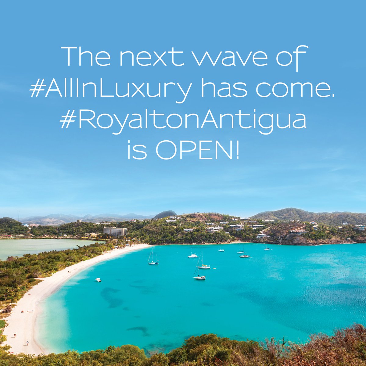 #RoyaltonAntigua is now officially open! Come explore what Deep Bay has to offer! 🌴 😍