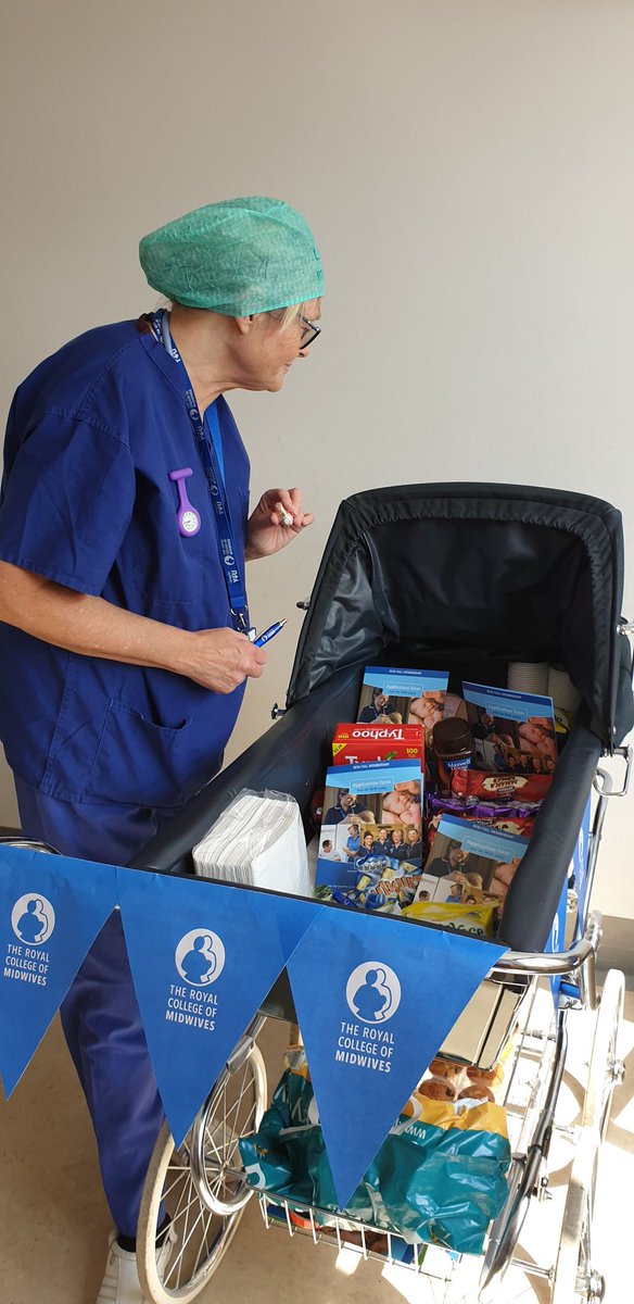 BranchRcm's tweet photo. Not even one of our most experienced #midwives can resist the pull of the #PramDash with a sneaky caramel chocolate bunny and a #freepen obviously! #IDM2019 #midwife. https://t.co/Ig01wv46DD
