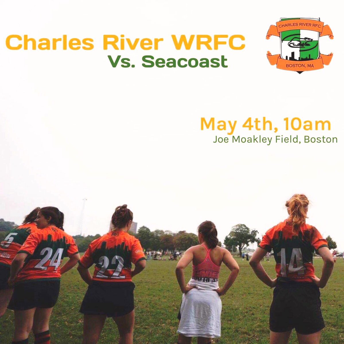 CRWRFC's tweet photo. Last game before #NERFU will be at Moakley Field this Saturday morning against Seacoast!
#UPRIVER
#crwrfc #rugby #wrugby #bostonrugby #saturdayisrugbyday https://t.co/n4jq9bmouc