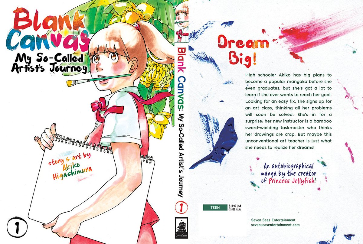 Seven Seas On Twitter Blank Canvas My So Called Artist S Journey Kakukaku Shikajika Vol 1 Akiko Higashimura Award Winning Autobiographical Manga About Becoming A Manga Artist By Creator Of Princess Jellyfish