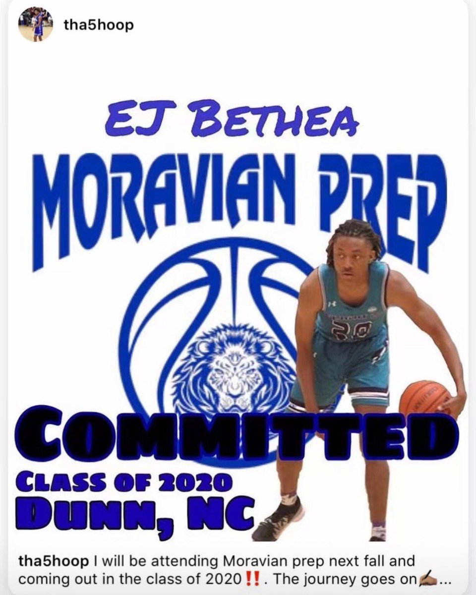 Class of 2019 EJ Bethea commits to Moravian Prep