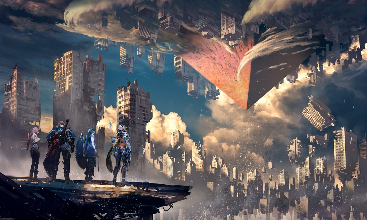 すらなき フォトバッシュ練習2 メビウス第一部最終章のイメージを描きました メビウスff T Co Fzn1qsohph Twitter