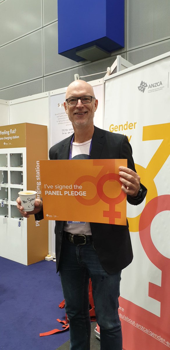 Chair of the Indigenous Health Commitee @PMbloke just signed the #PanelPledge #GenderEquity #ASM19KL