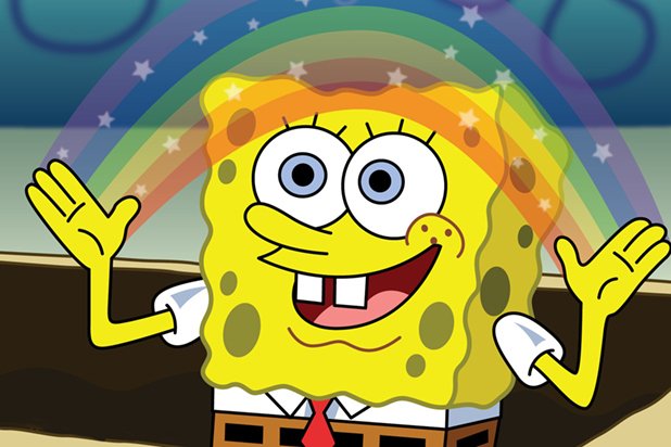 nerdypopshow's tweet photo. IMAGINATION! 🌈 Happy 20th Birthday to our favorite sponge! The very first episode of #Spongebob aired on May 1st, 1999. 🍍 What was your favorite episode ever aired? 🎉 https://t.co/h0DDIzjqZH