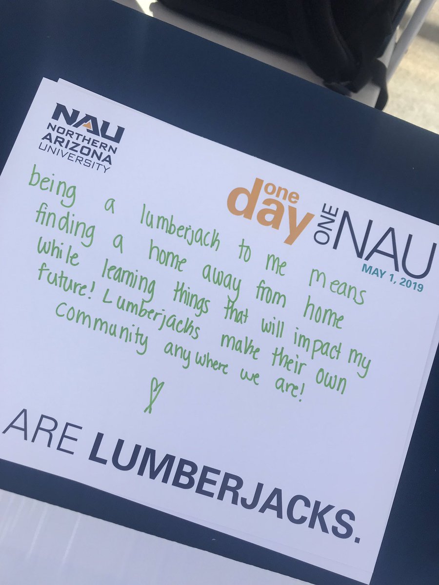NAUAthletics's tweet photo. Uniting for all of us who bleed Blue &amp; Gold in #NAUGivingDay! We are @NAU Lumberjacks!

👉 https://t.co/Fc7W3YRJBi

#NAUStrong ⚒🌲💪 #OneDayOneNAU https://t.co/memMGv8361