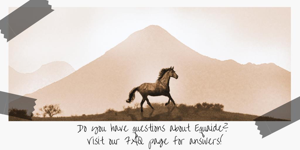 Equaide's tweet image. We've answered your most asked questions, equaide.com/faq/ #Healing #Equine #Canine #Feline