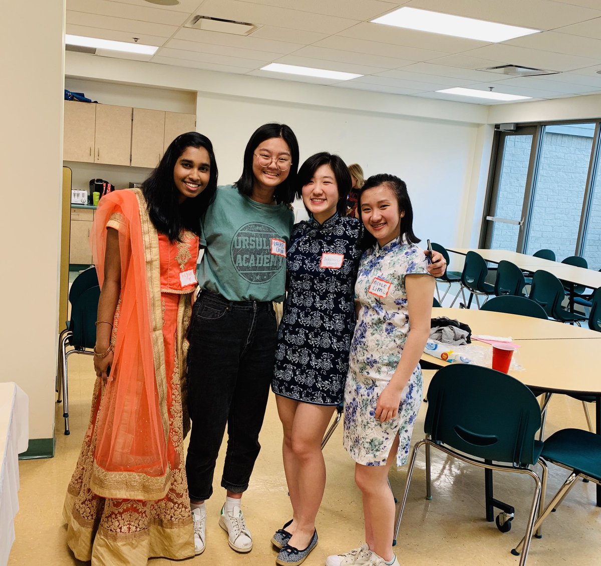 UrsulineLions's tweet photo. Our Asian American Heritage Celebration coordinated by UA’s Harmony is off to a great start! Many homemade specialties like Lumpia Shanghai and Japanese Chahan to eat and fun surprises in store tonight! #UACommunity 💛🦁💚 https://t.co/12zd4DUrVQ