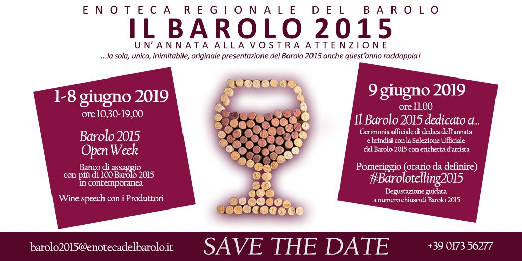 Presentazione #Barolo 2015 #SaveTheDate #workinprogress #StayTuned