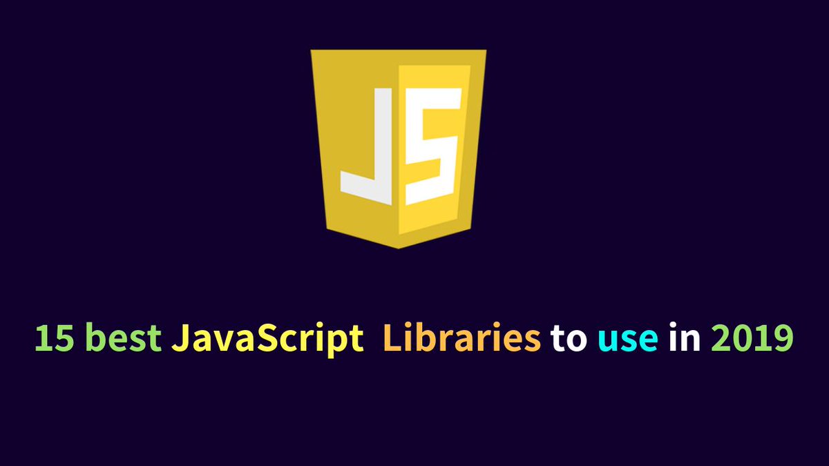 AngularJS_News's tweet image. #angular7
---
15 Best JavaScript Libraries to Use in 2019 ( Fast ) 🔗  dunebook.com/javascript-lib…