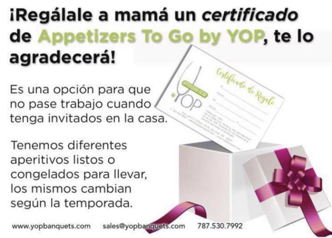 YOPBanquets's tweet image. #giftcertificate #wecookforyou #mothersday #delicious #delivery #order #pickup #menu #yopbanquetsservices