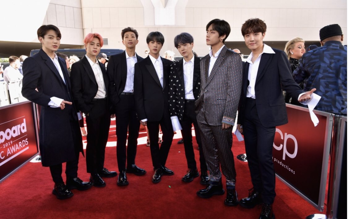 Z100NewYork's tweet photo. Another 📸 of @bts_bighit because I can’t stop! 😭💜🎵💯 
#BBMAs #BTSARMY https://t.co/IickLjbnJA