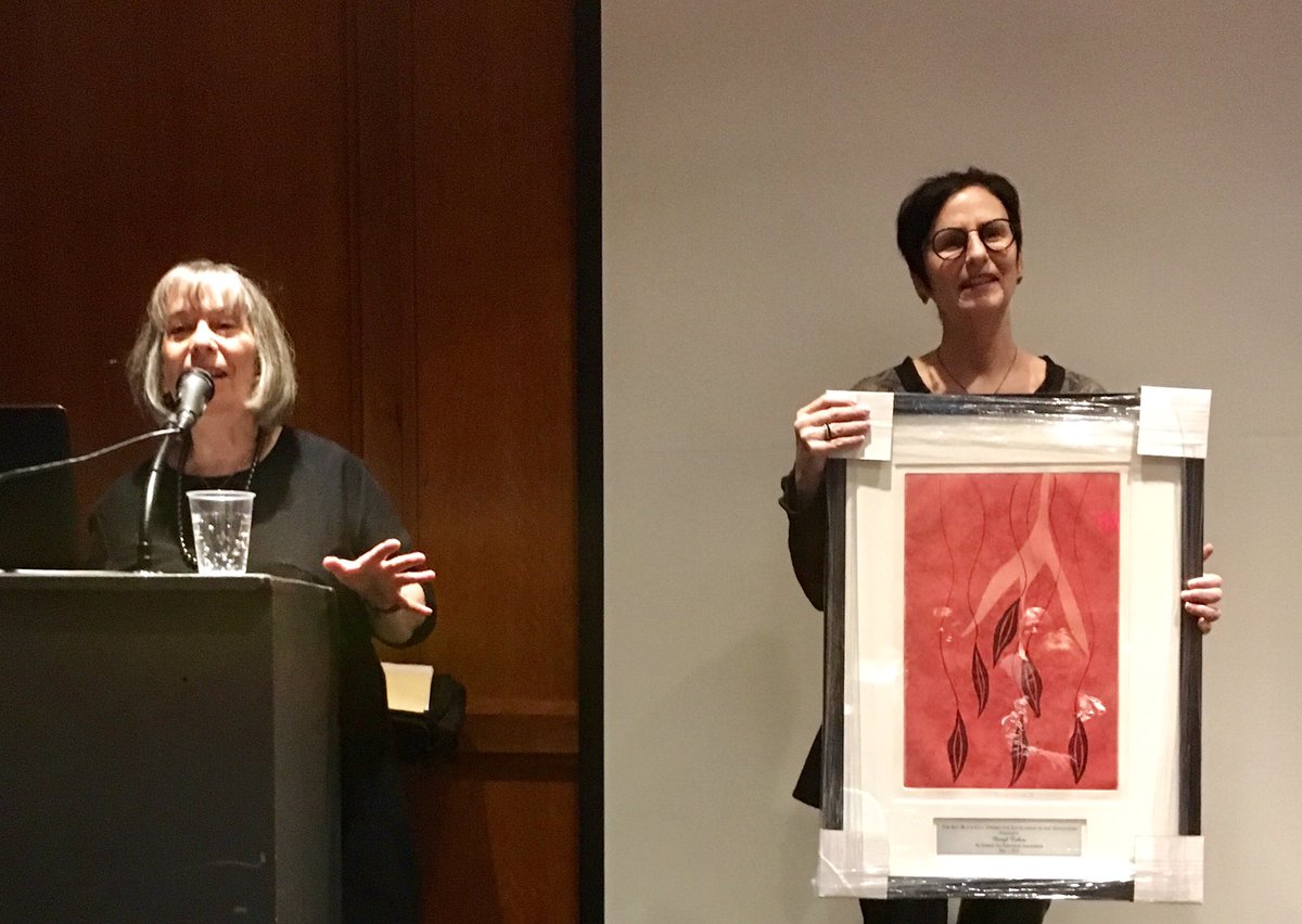 Lifetime achievement Ray Blackwell award given to  @berylrcohen. Congratulations! #artmatters #artawards #2019arts