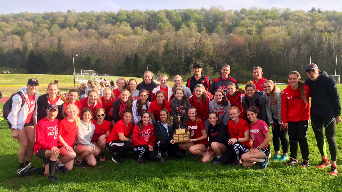 CenCam Red Red Devils HS Girls T&amp;F are your 2019 LHAC CHAMPIONS! They finished off the season UNDEFEATED with wins over Forest Hills &amp; Johnstown!
#BACK2BACK
#HARDCORE4SURE
#NEVERSETTLE