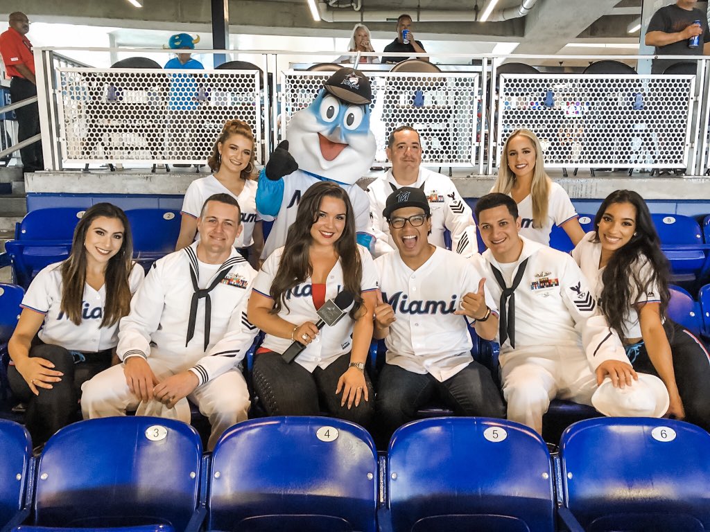 GiGiDiazLIVE's tweet photo. Happy #FleetWeek from @MarlinPark! Thank you to all our military men and women for your service and for celebrating with our #Miami @Marlins
#TheConsciousInfluencer
#GiGiDiaz
#SeizingHappy https://t.co/YptsaC9AVQ