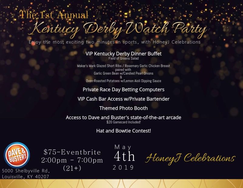 Hey newbies! The fine folks at HiveLifeLou are hosting a Kentucky Derby 🐎 Watch Party this Saturday (5/4) at the new Dave &amp; Buster's - VIP buffet, arcades, horse betting, prizes &amp; more!

Party starts at 2 pm. Tickets at: eventbrite.com/e/dave-and-bus…

Happy Derby!