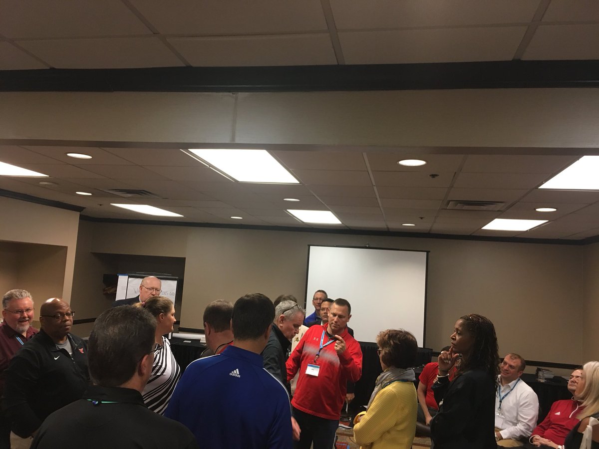 PRCTC_Supt's tweet photo. Another exciting evening learning leadership skills from my Superintendent peers from around this great state via @BASA_Supt and @CCLdotORG . We did successfully complete this task, I swear! #OSLI33 https://t.co/ey1bX7Ivfk