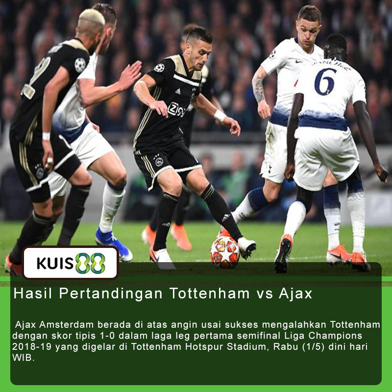 kuis88's tweet photo. Hasil ini tentu menjadi modal bagus bagi Ajax yang akan berganti menjadi tuan rumah dalam partai leg kedua yang akan dihelat tengah pekan depan.
.
Sumber : https://t.co/RPrLJKemVN
Tebak Skor : https://t.co/at3xZi0aQb
#Kuis88 #UCL #Ajax #Tottenham #Semifinal https://t.co/eK59gE88Ad