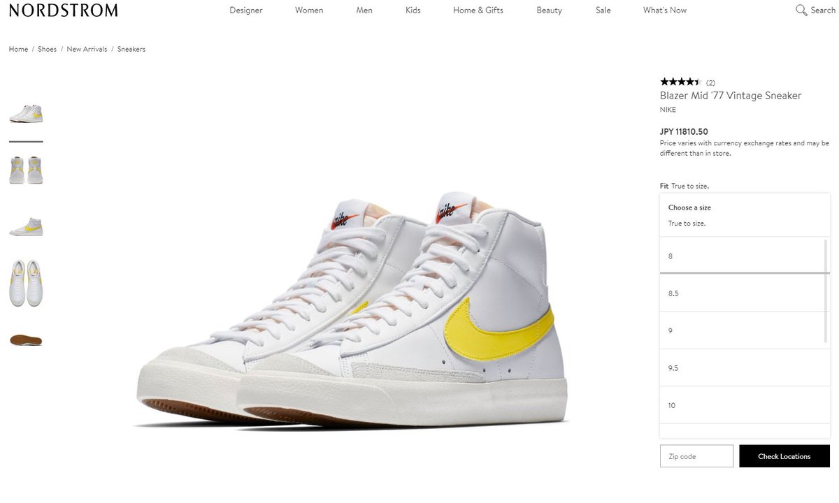 nike blazer mid 77 nordstrom