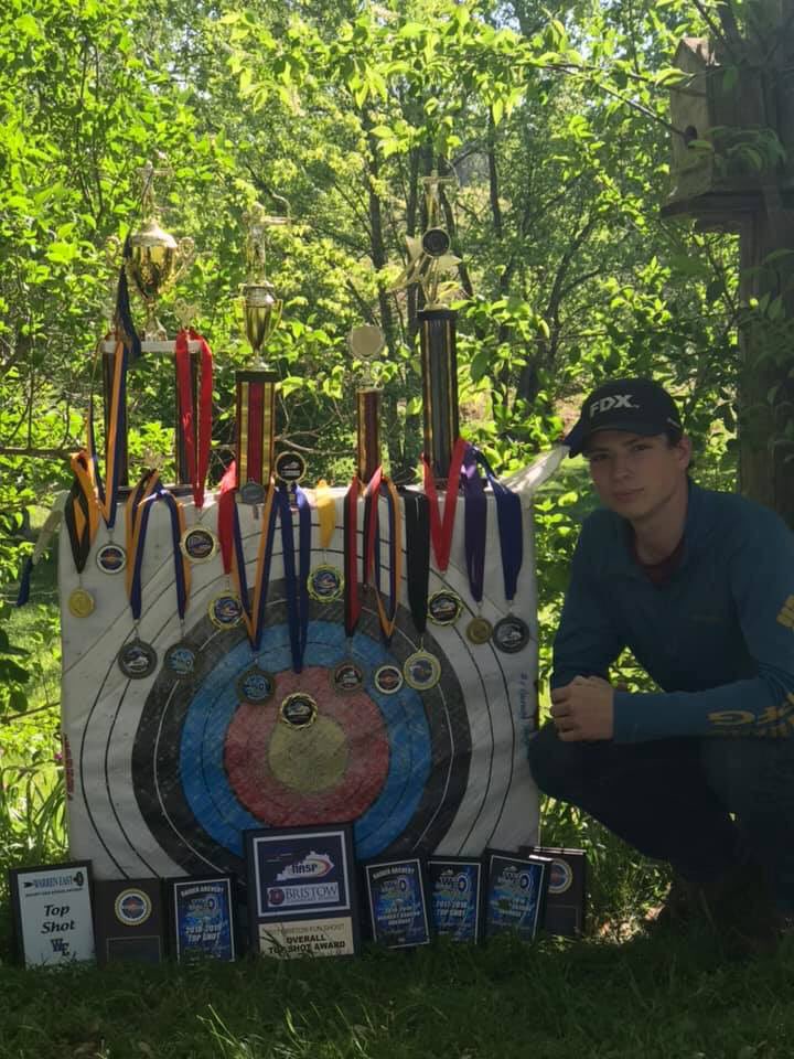 WERaiderArchery's tweet photo. Incredibly PROUD of this young man! He competed at the @KHSAA State archery tournament yesterday and shot a 294 out of 300! Couldn’t happen to a better young man! #WeAreWE 💙💛💙💛 https://t.co/FkWwZrLJbK