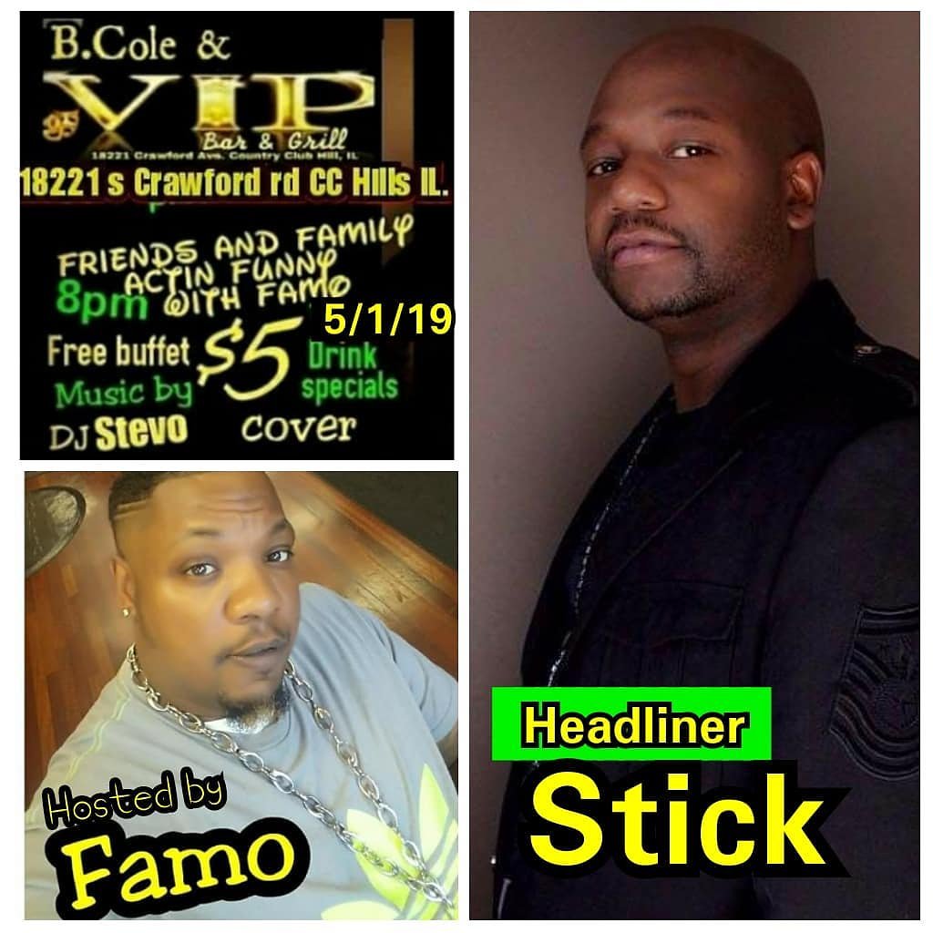 ComedianFamo's tweet photo. We starting off May with a BANGA!!!!! Taurus season is here, it's hump day and weez bousta clown!!!!
.
Tonight it is going down with Free buffet, VIP drink specials and great special guest comedians hosted by myself @comedian_famo and @ComedianStick https://t.co/4eGVaSPVn3