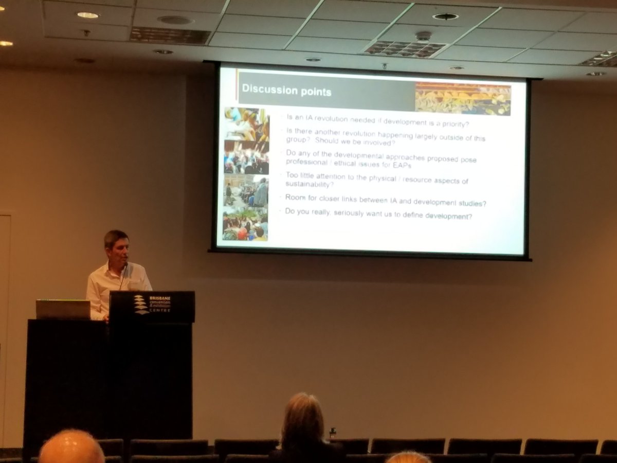 Discussing non-orthodox ways to mobilize impact assessment for socio-economic development at #iaia19 in Brisbane.