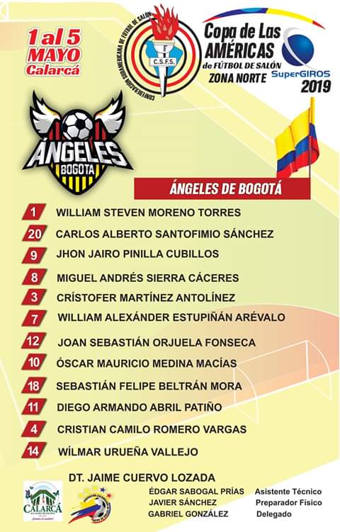 FutsalAMF_MX's tweet photo. Nómina  Oficial con numeración de los equipos participantes en la Copa de las Américas Zona Norte https://t.co/WhXsTCGR3k