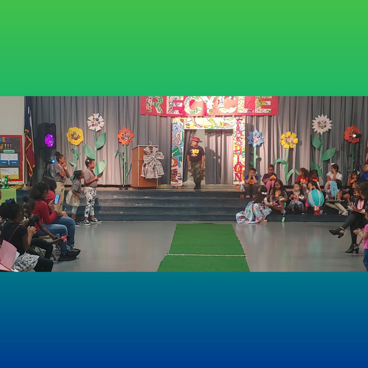 Msbjonesclass's tweet photo. Not only did this young man walk the runway with an awesome recycled hat made out of magazines... He also performed with @AllStarBoyzStep team as well! 👌👌👌
@Alexander_AISD @AliefScience https://t.co/THpMgemCXM