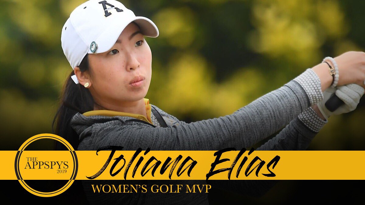 appstatewgolf's tweet image. Let’s hear it for our 2018-19 Team MVP ... Joliana Elias (@joliana7310)! #APPSPYS2019