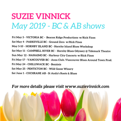 suzievinnick's tweet photo. Hi @CBContheisland - I'm excited to head to Vancouver Island for some shows w/#RickFines - first show is Fri May 3 in #Victoria:
https://t.co/bbbvLGlwsH
Sat May 4 - PARKSVILLE - @GroundZero
Sat May 11 - CAMPBELL RIVER - @Tidemark
Sun May 12 - NANAIMO - #HarbourCityConcerts https://t.co/9YSdjOQRwK