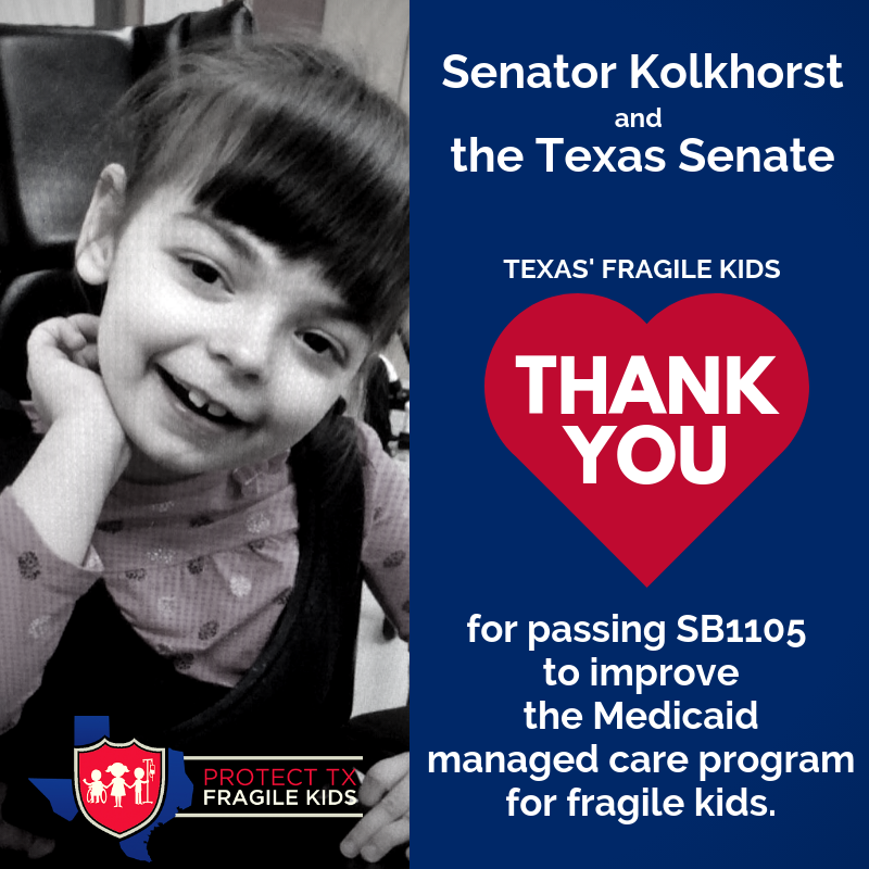 fragilechildTX's tweet photo. THANK YOU, Senator @loiskolkhorst & the Texas Senate, for passing #SB1105. Next stop: @TexasHouse. This is one small step in the right direction to #fixthismess and #protectTXfragilekids.
Now let's move #SB1093 #SB1094 #SB1095 #SB1096 #SB1825 & #SB1139. #PainandProfit #txlege https://t.co/imkpkRn0iz