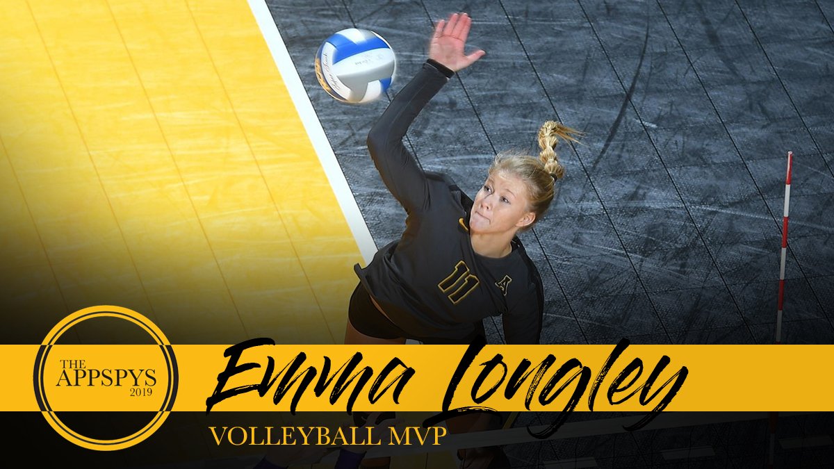 AppStateVB's tweet image. Congrats to Emma Longley, who was named the team MVP tonight at the #APPSPYS2019 banquet!