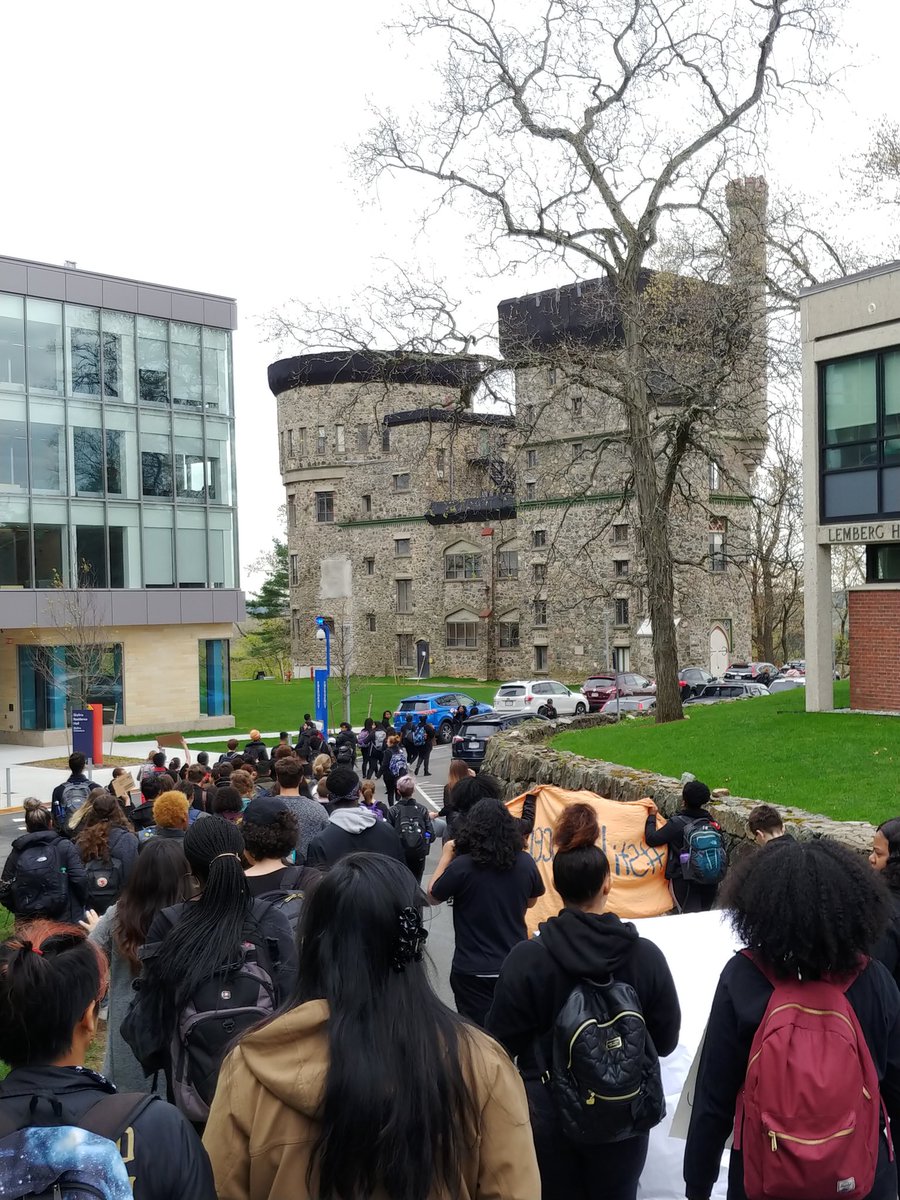 Proud of #Brandeis students protesting in solidarity with #JHUsitin, #FreedomCampus and Yale students to address critical issues of racism, campus policing and culture of surveillance. In solidarity.