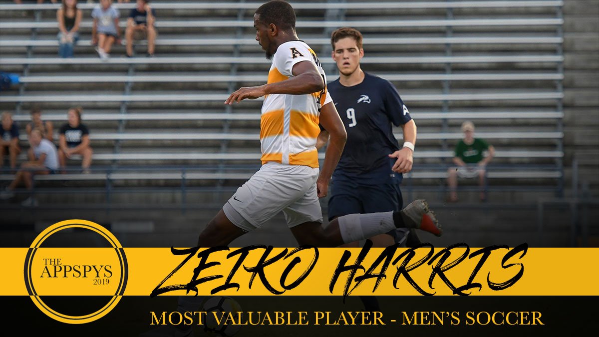 AppStateMSoccer's tweet image. Shoutout to Zeiko Harris on being named our team MVP tonight at the #APPSPYS2019! Well deserved recognition for Zeiko!