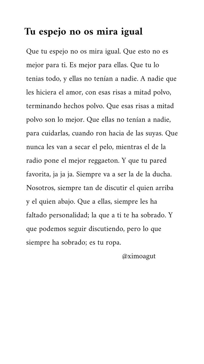 ximoagut's tweet photo. Tu espejo no os mira igual. @ximoagut https://t.co/tkHVjOB2CV