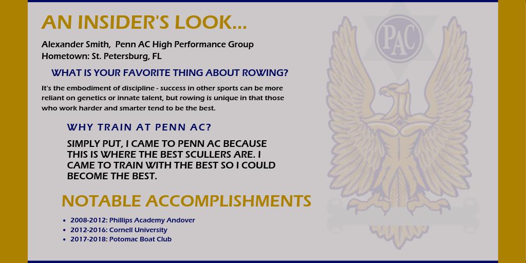 Penn AC (@pacra) on Twitter photo <a href="/pacra/">Penn AC</a> AC is proud to highlight HPG athlete, Alexander Smith! Click here to learn more about Alex- pennac.org/penn-ac-athlet…
#schuylkillnavy #boathouserow #schuylkillnavyhpc <a href="/boathouse_row/">Schuylkill Navy</a> <a href="/toyotausa/">Terran Benjamin</a> #toyotaUsa <a href="/pacra/">Penn AC</a> AC is proud to highlight HPG athlete, Alexander Smith! Click here to learn more about Alex- pennac.org/penn-ac-athlet…
#schuylkillnavy #boathouserow #schuylkillnavyhpc <a href="/boathouse_row/">Schuylkill Navy</a> <a href="/toyotausa/">Terran Benjamin</a> #toyotaUsa