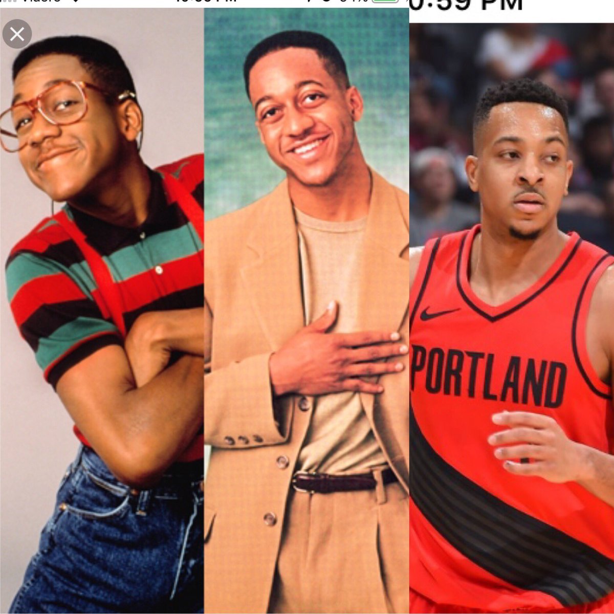 bowson's tweet image. Excited for the @nuggets @Denver__Nuggets game tonight!  I just can’t understand how there hasn’t been more coverage on the transformation that Steve Urkel has made from Stephon to ultimately CJ McCollum.   Go Nugs!