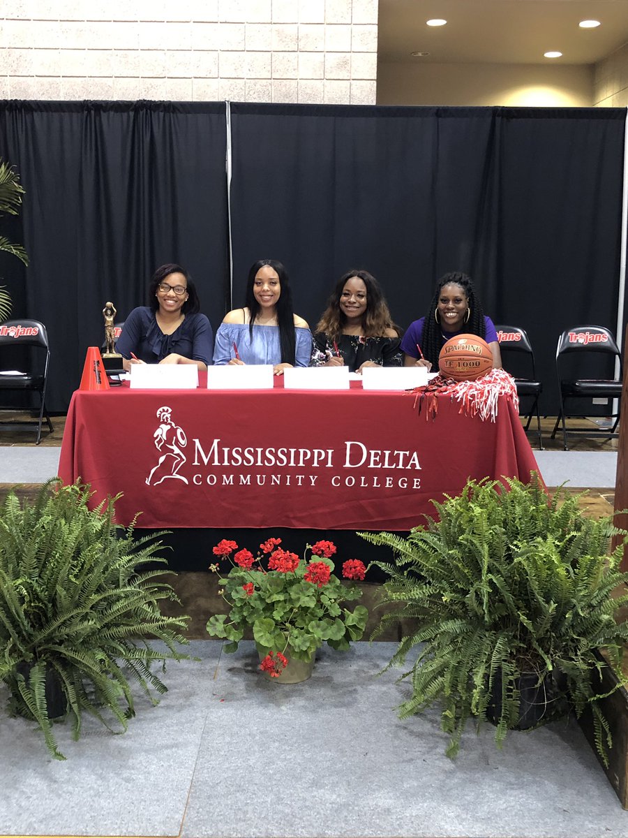 It’s a Great Day to be a Lady Trojan! FOUR of our very talented sophomores will extend their basketball careers to 4 yr schools!  Christina Rouser-Tougaloo.  Patrisha Lollis-LeMonye Owen.  Railyn Shelvin &amp; Chelsey Smith-Southern University at New Orleans