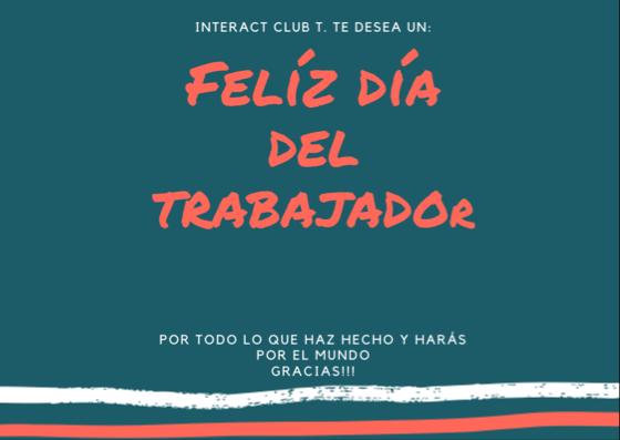¡Feliz día del trabajador!
