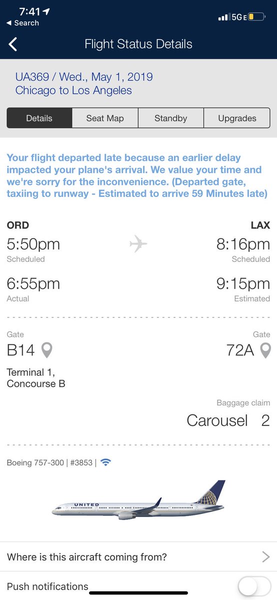 MichelleDenisee's tweet photo. Well that was a lie! Wtf @united. https://t.co/pCN1pxmIw8
