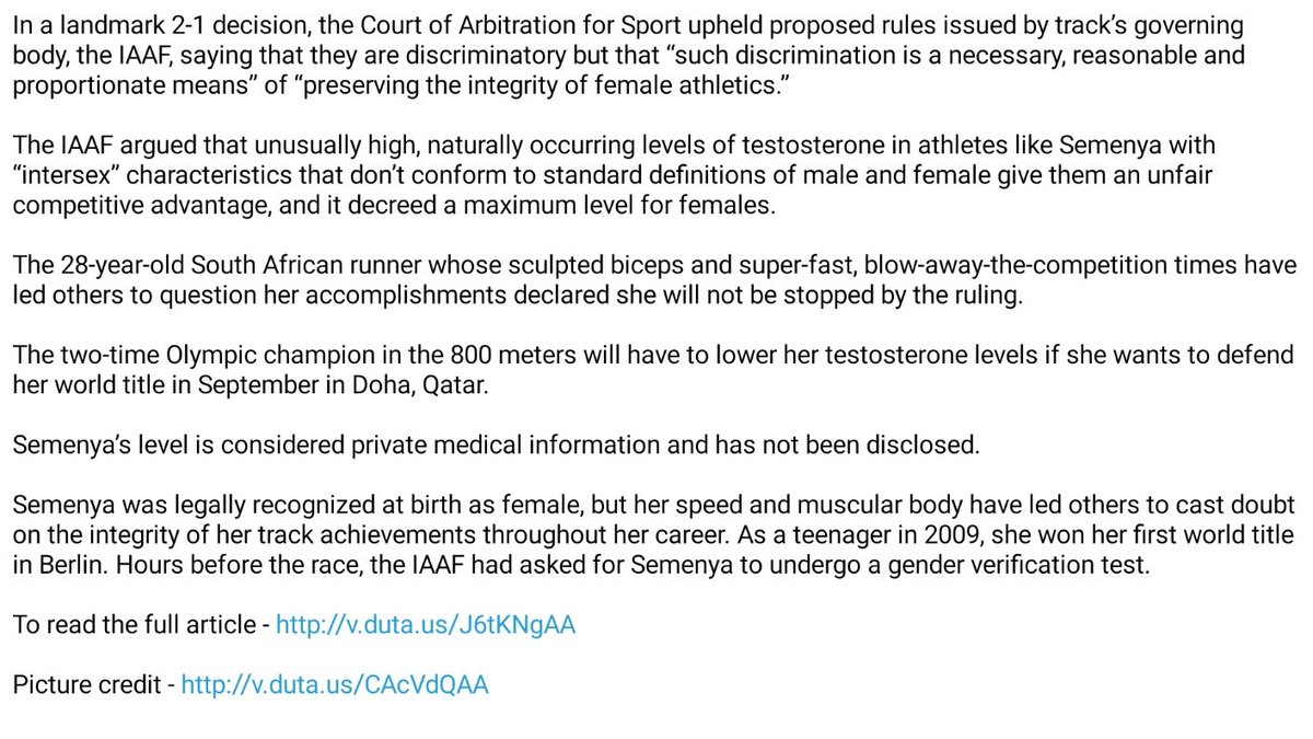 _rmkjm's tweet photo. C.A.S (Court of Arbitration for Sport) - @iaaforg - wants to tear down a successful BLACK WOMAN - @caster800m. Emphasis on 'BLACK WOMAN'. #JusticeForCaster https://t.co/oDVUUqRtCh