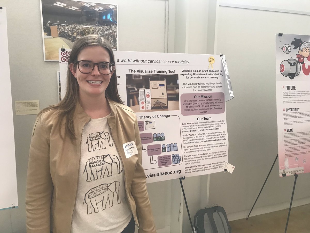 VisualizeOrg's tweet image. Super excited and honored to have (co)won first place in the @BigIdeasContest at @UCBerkeley! We’ll be applying the grant funding to improve #cervicalcancer screening training in  #Ghana