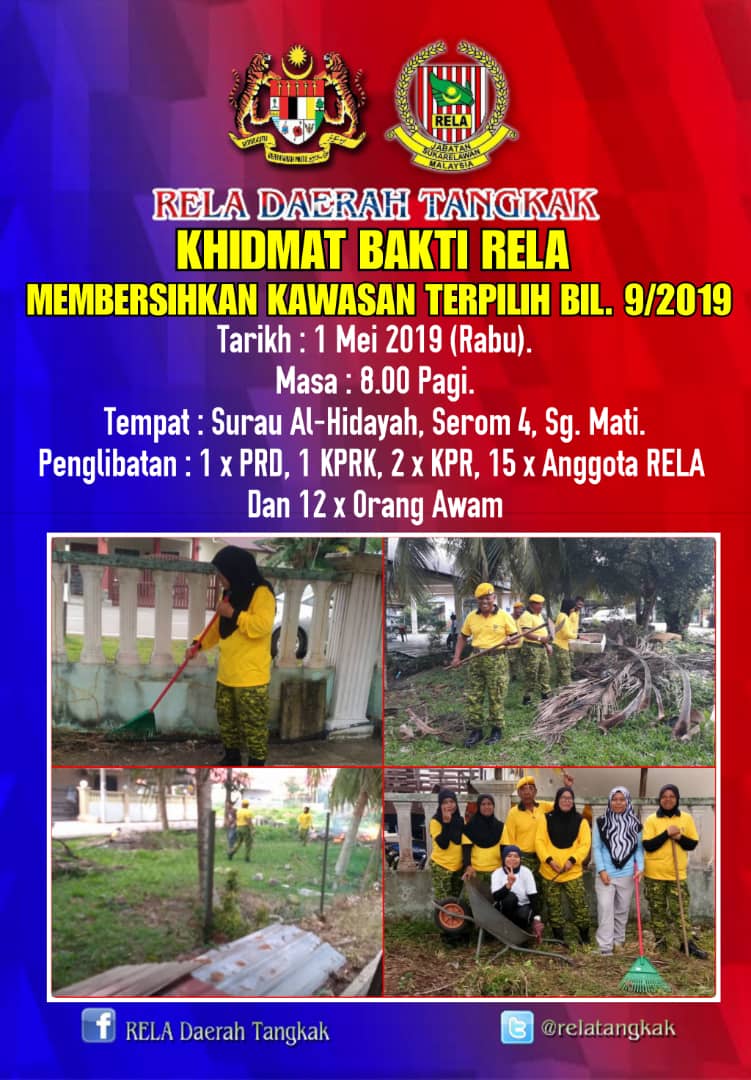 RELA_Johor's tweet photo. #ProgramBaktiRELA @relatangkak  

@zulkifliabidin @kamarudin_rapig @Roslannong @KDNPUTRAJAYA @msrz81 @farhanaliyana93 @normanosak @relamalaysia @RELA_Johor https://t.co/aDH0SOkYhp
