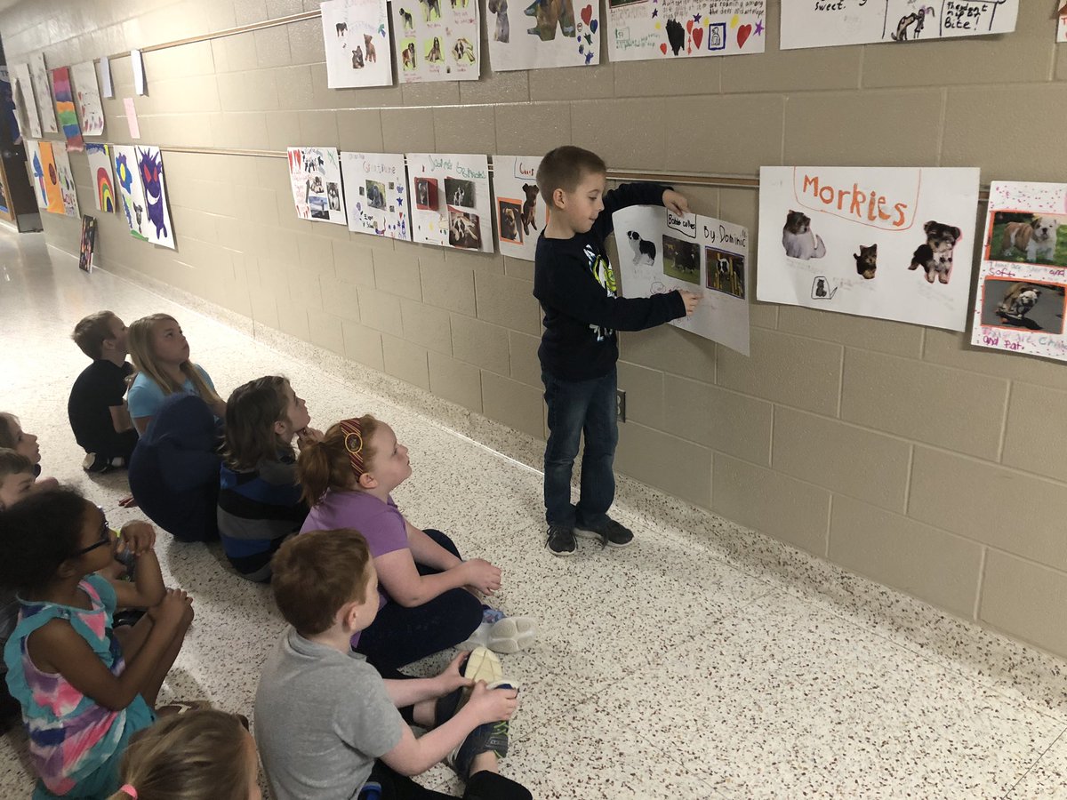 McGarrellMJ's tweet photo. Students proudly presented their dog breed research to their classmates today! 🐕 🐶 #TCEStrong @MatthewMillerpe https://t.co/tt0r1Ta6MB