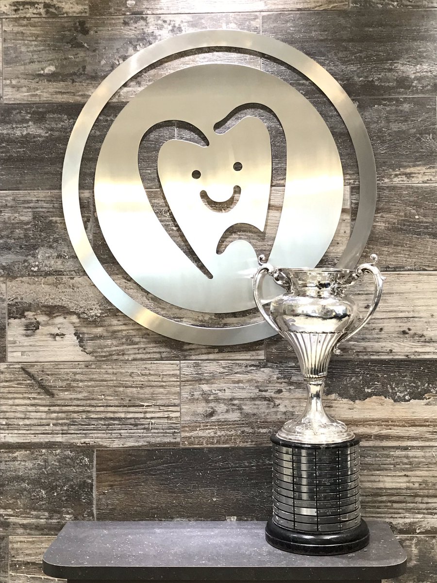 Look who dropped by the clinic today! It was an honour to have the Allan Cup hang out at the clinic. It was a great year for the @LacombeGenerals and we were happy to be able to be a part of it. Thanks to the Generals for bringing the cup by the clinic.