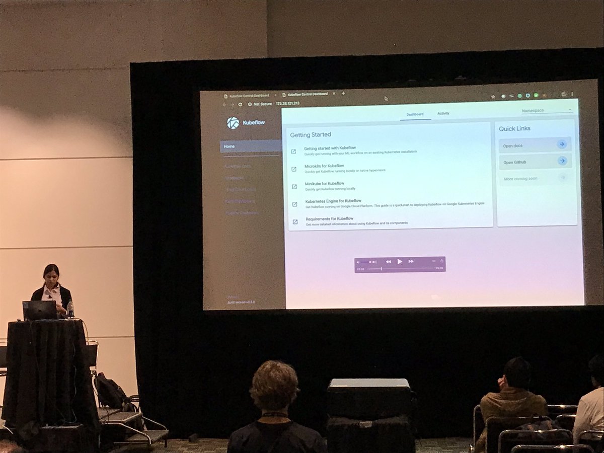 egallen's tweet photo. Kubeflow pipeline demo on top of Kubernetes and OpenStack @CiscoCloud Neelima Mukiri, Ajay Kalambur. Machine learning image to identify different type of bolts. Kubeflow for training (GPU), model evaluation and inferencing #OpenInfraSummit #Denver #RHOSP https://t.co/dHVsMt9kW5