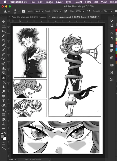 Now drawing: 

[manga/comic] Mob vs Tatsumaki 